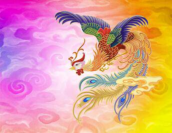 面塑凤凰  祥云