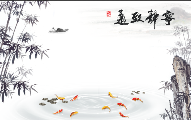 新中式山水背景墙