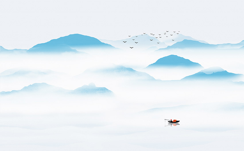 不分层新中式抽象