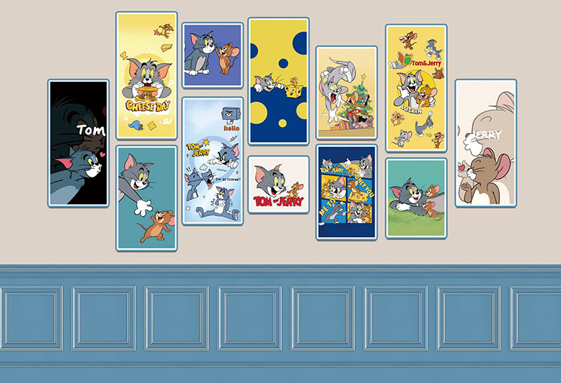 工装麻将馆卡通猫