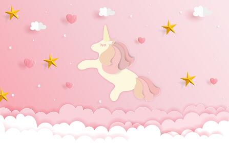 儿童房图片 独角