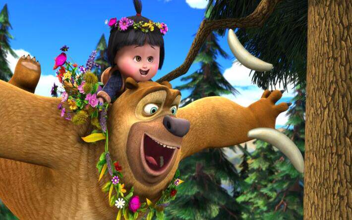 熊出没背景墙背景