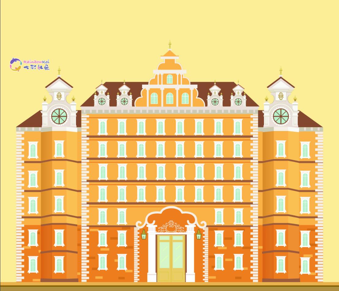 卡通手绘欧式建筑