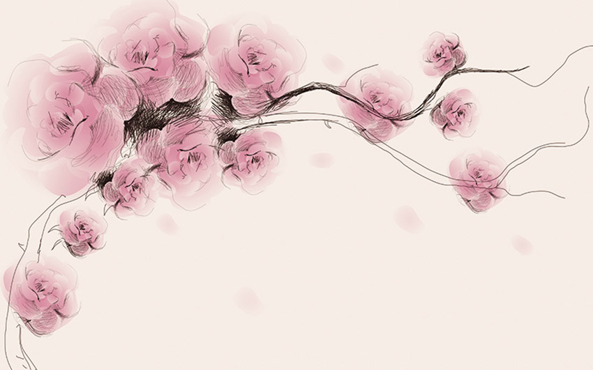 高清现代简约手绘