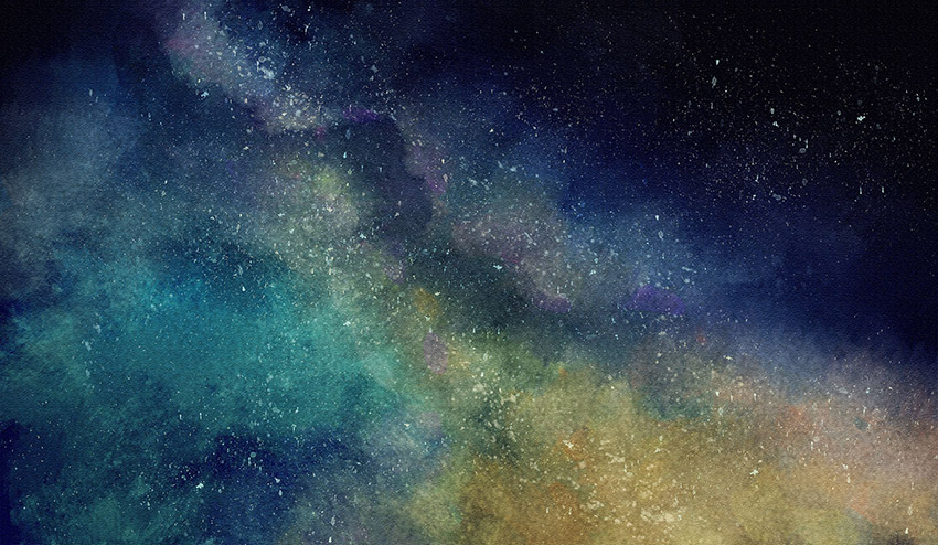 炫丽夜晚星空背景