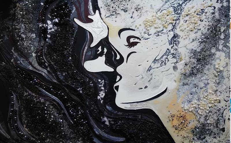 北欧创意手绘抽象