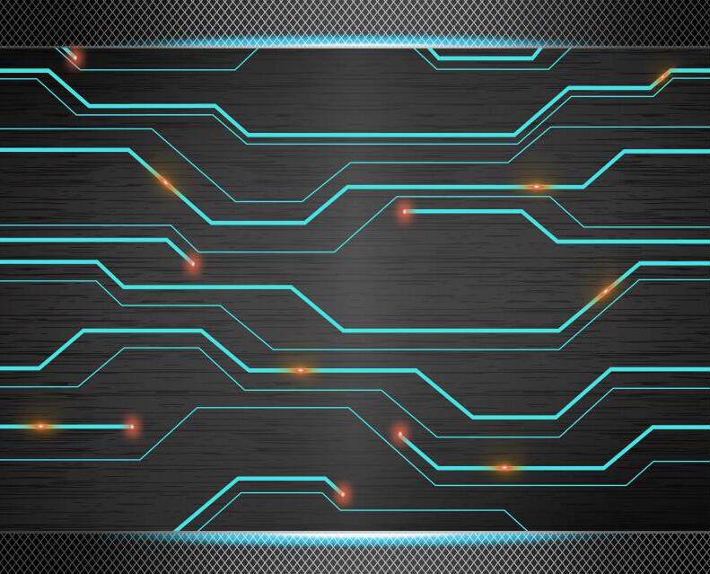 科技电路板背景墙