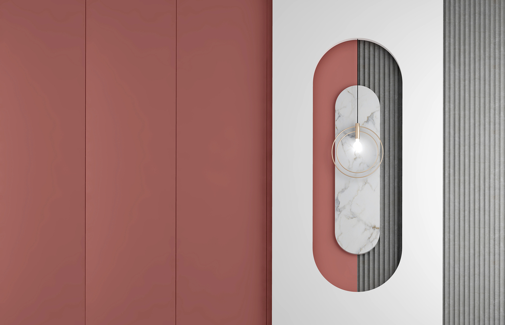 格栅背景墙主卧床