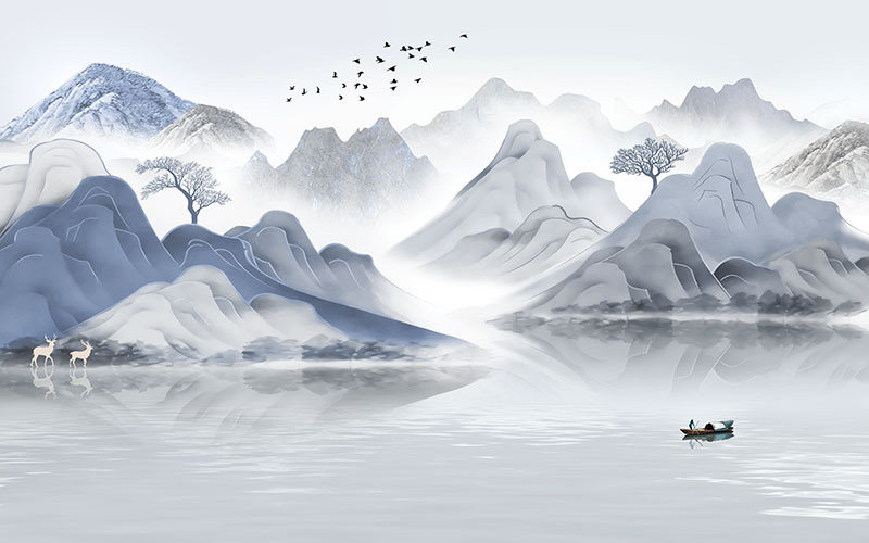 背景墙新中式现代