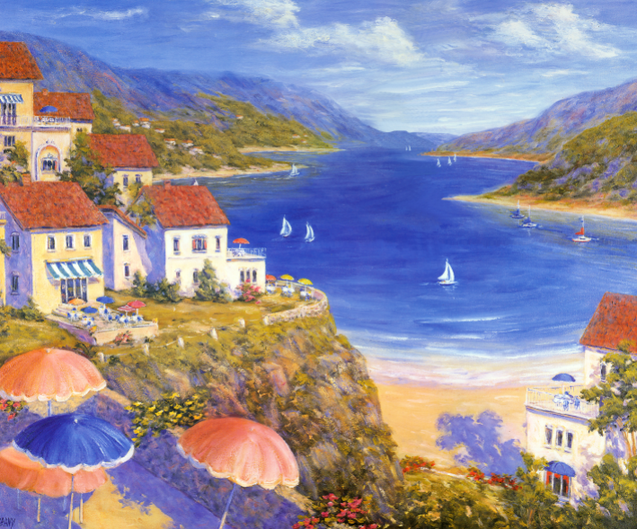 现代简约油画背景