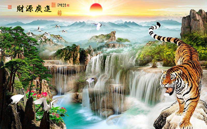 新中式流水生财财