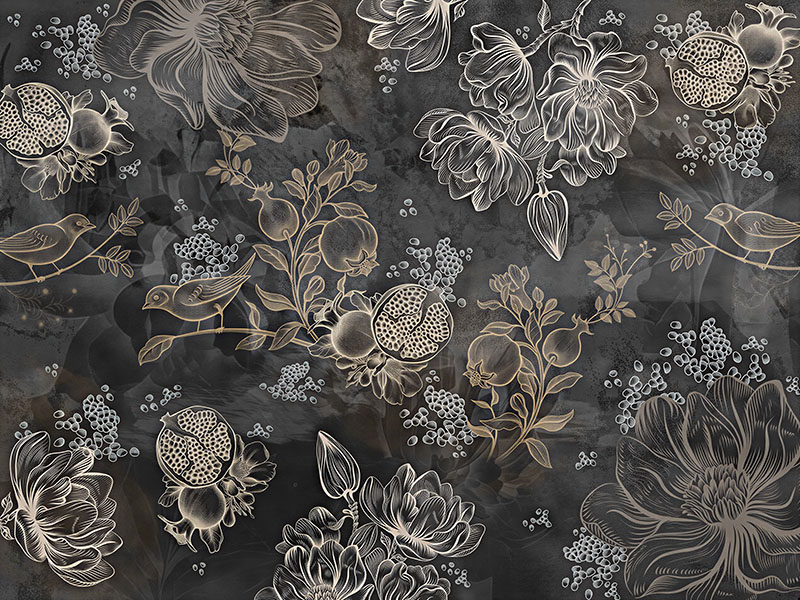 现代简约背景墙田