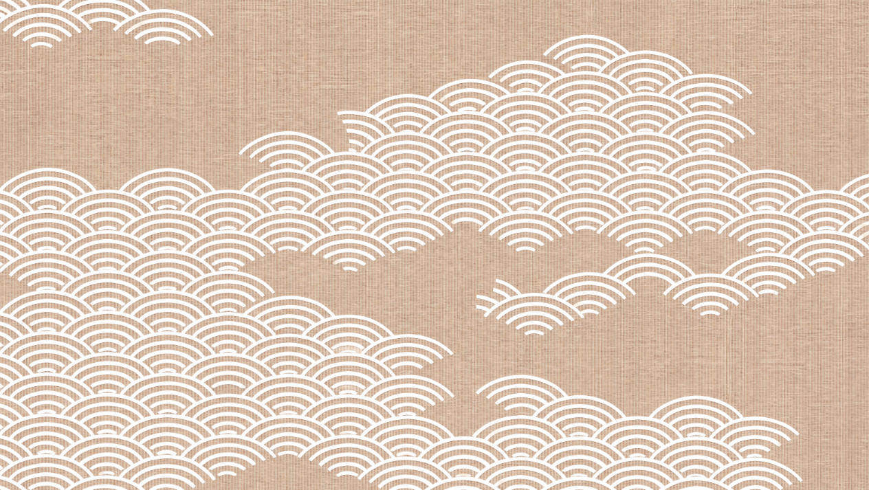 新中式白色祥云线