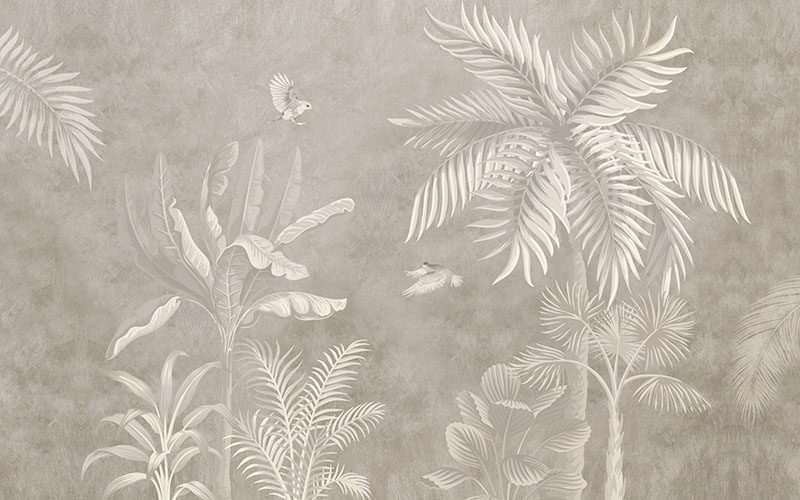 背景墙热带雨林植