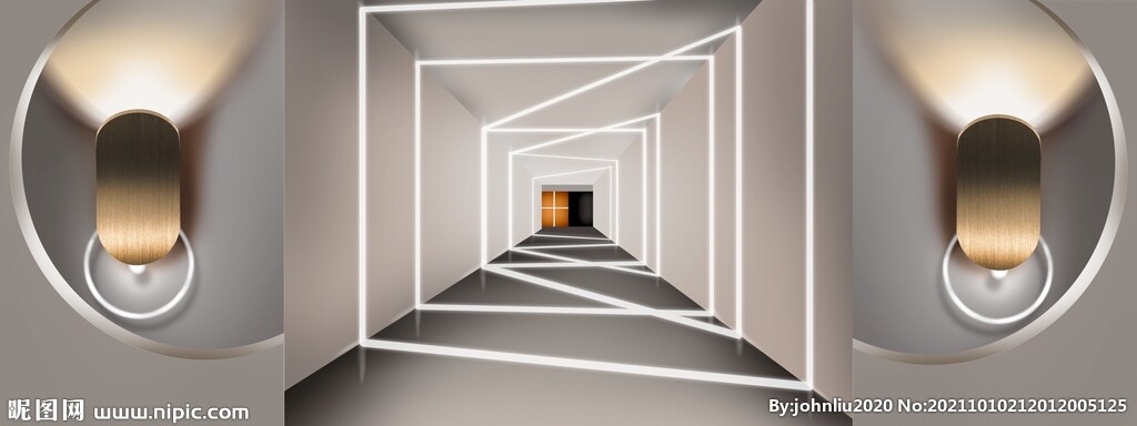 延伸空间装饰背景