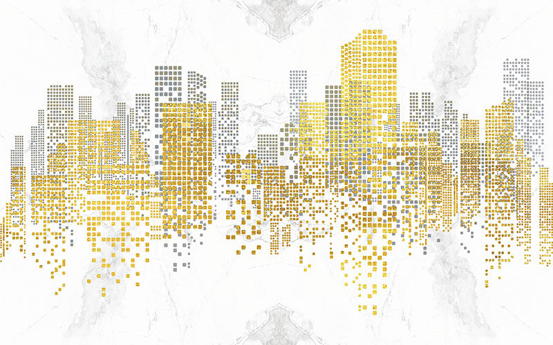 现代简约背景墙金