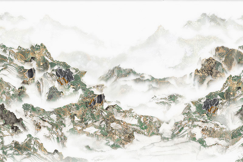 背景墙大理石纹山