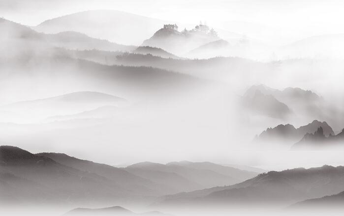 中式意境水墨山水