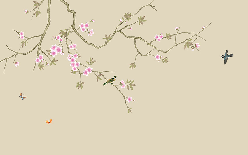 不分层新中式花鸟