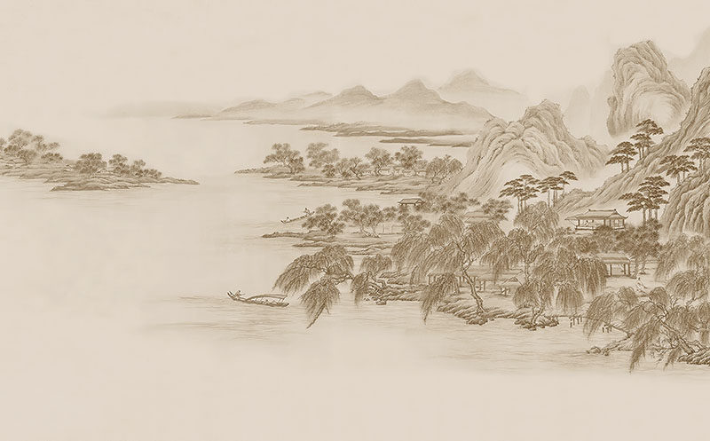 背景墙新中式简约