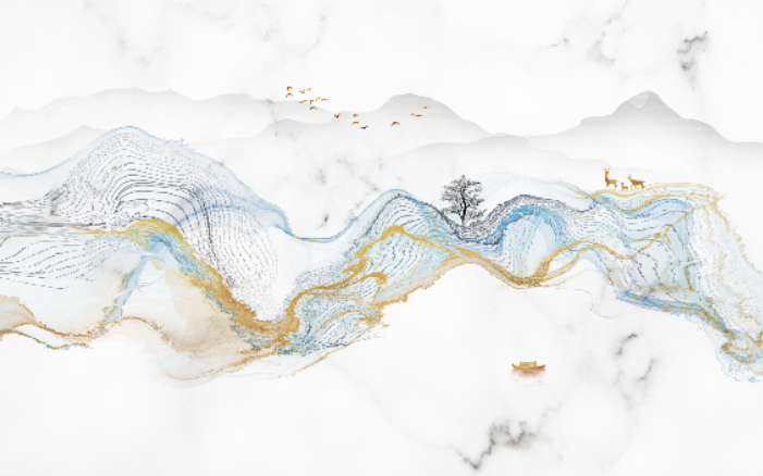 现代简约麋鹿背景