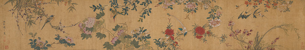 四时花鸟图新中式