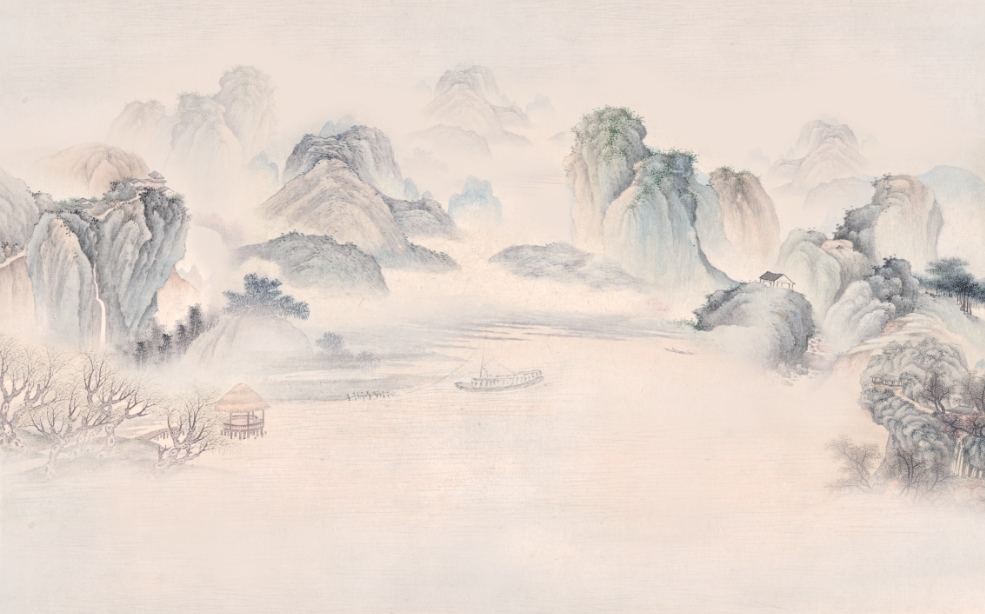 新中式复古山水山