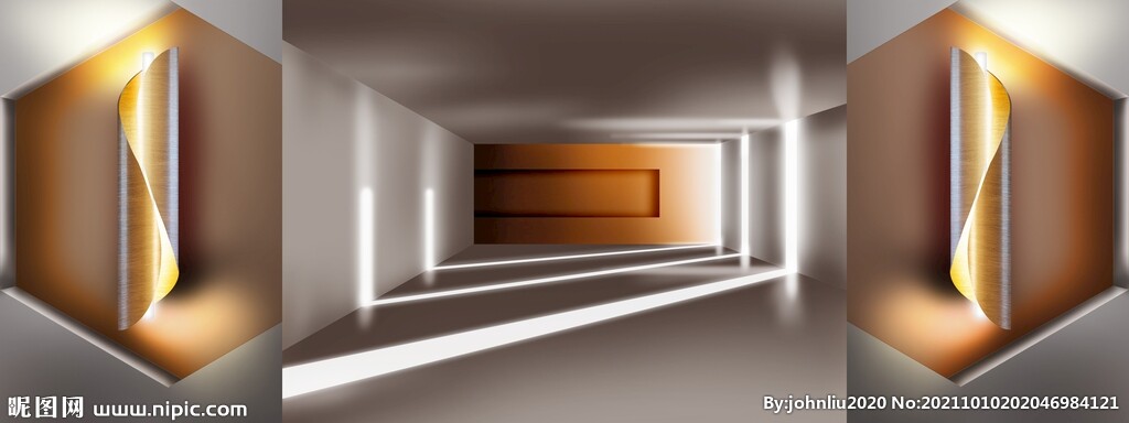 延伸空间装饰背景