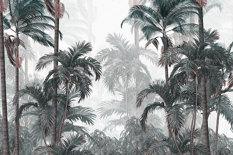 背景墙热带雨林植