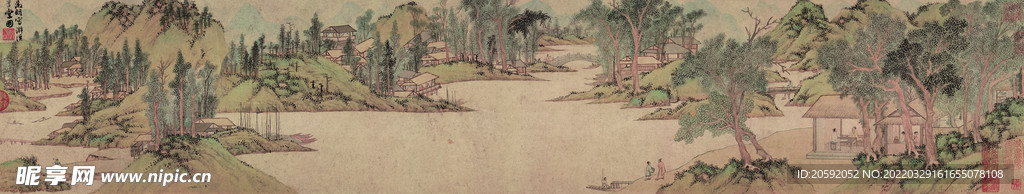 新中式古画名画长