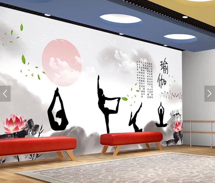 现代中式水墨健身