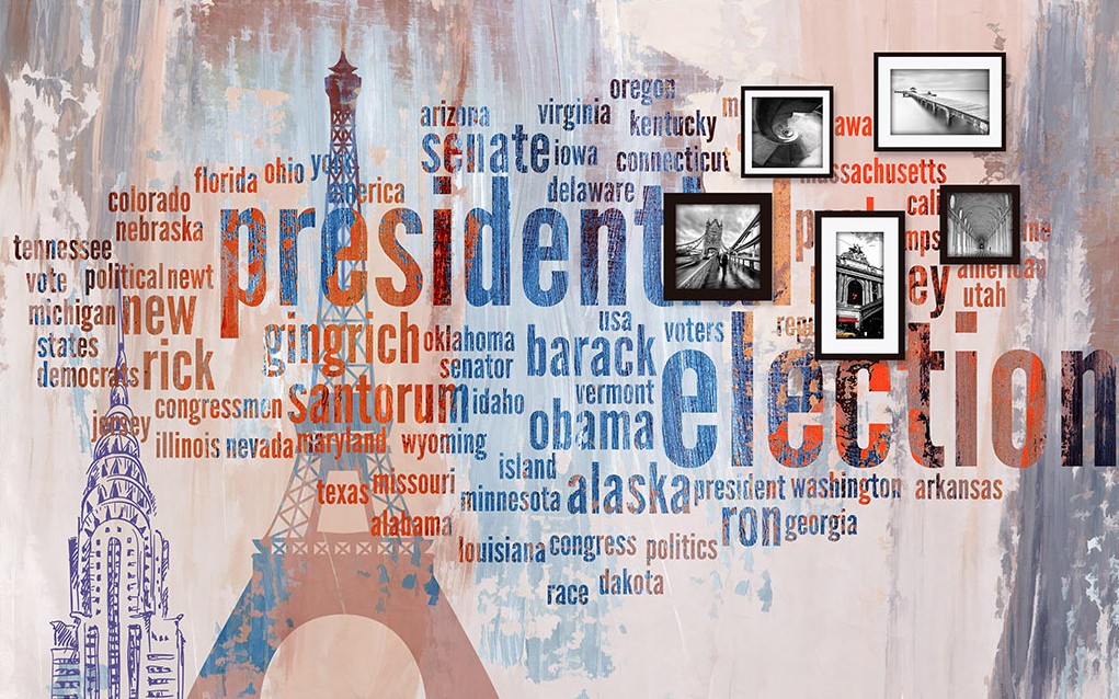 现代抽象涂鸦字母