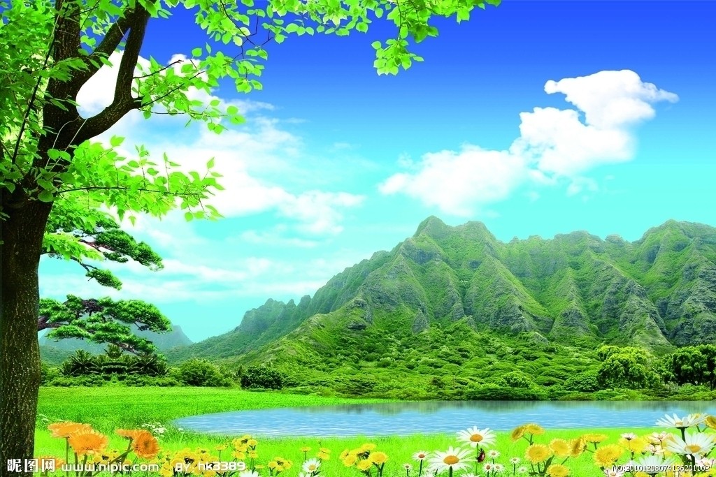 G风景画背景墙风