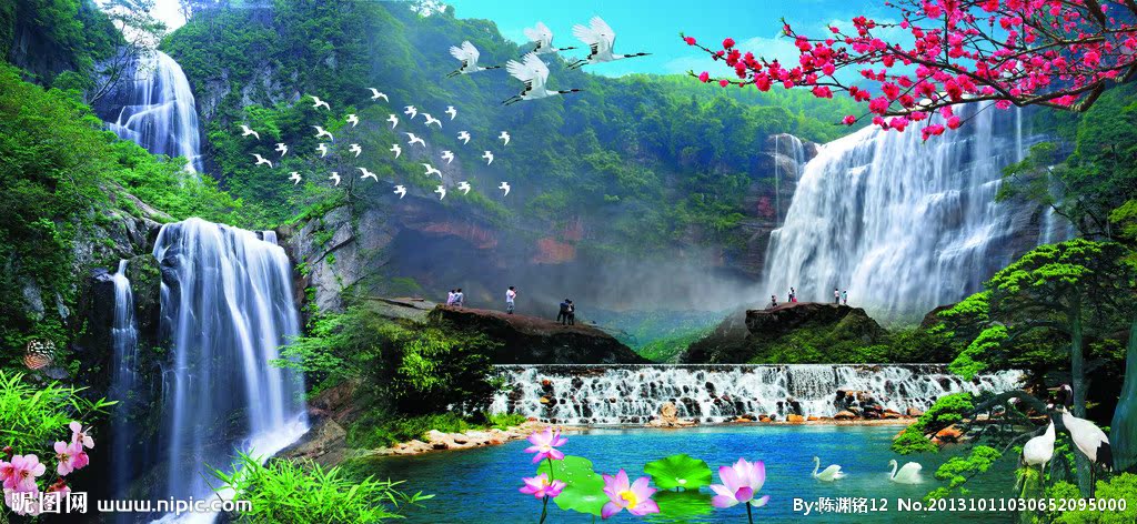 G风景画背景墙风