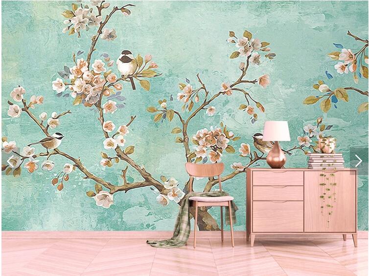 新中式清新树枝花