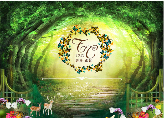 森林图片背景墙森