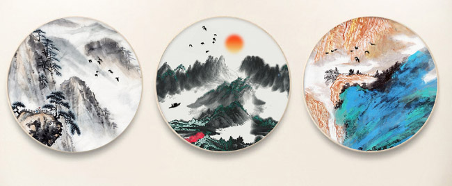 新中式工装水墨山