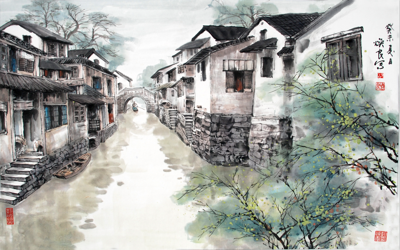 新中式江南古镇水