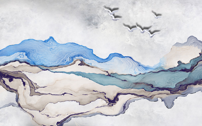 新中式意境抽象水