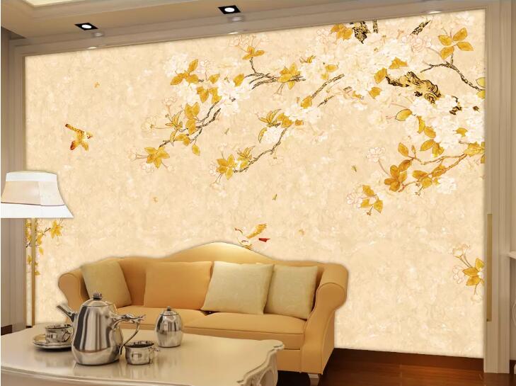 欧式大理石花鸟电