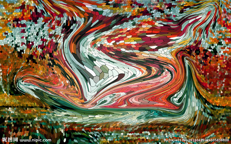 G抽象晶格油画艺