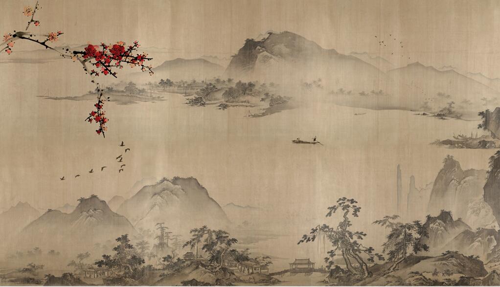 经典复古水墨山水