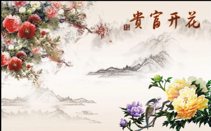 花开富贵电视背景