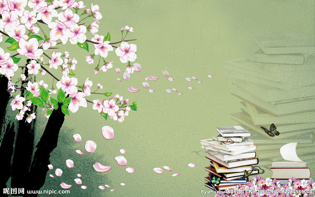 G水墨花鸟画背景