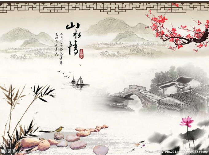 古典水墨背景图片