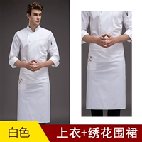 Белый топ + фартук (вышивка)