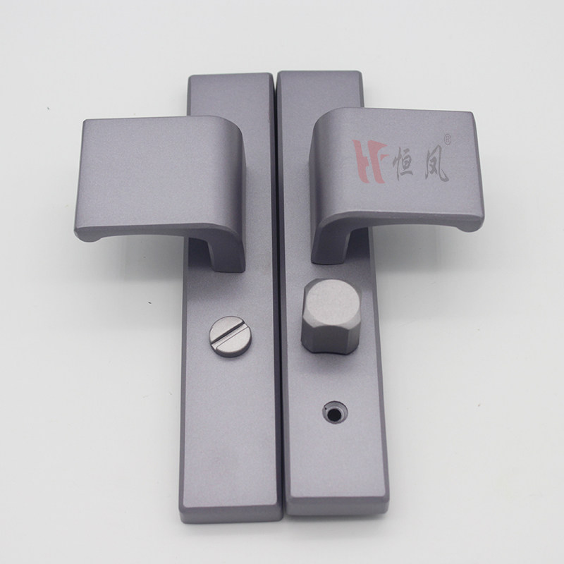 Aluminum alloy powder room flat door lock bathroom door free lock toilet door barrier-free lock simple single tongue lock universal