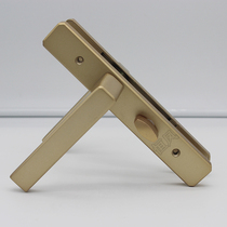 Aluminum alloy toilet door handle lock toilet door handle Indoor flat open door narrow frame lock bathroom door to lock single tongue lock