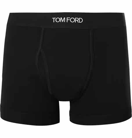  Tom Ford 2020 New Black Elastic Cotton Four Corner Men's Underwear