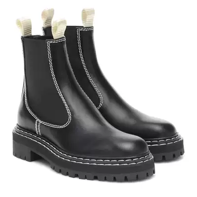 PROENZA SCHOULER 2021 Black Leather Ladies and Ankle Boots